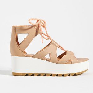 Sorel Cameron Flatform Lace-Up Wedge Sandals